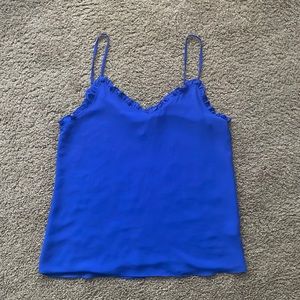 Naked Zebra blue tank small